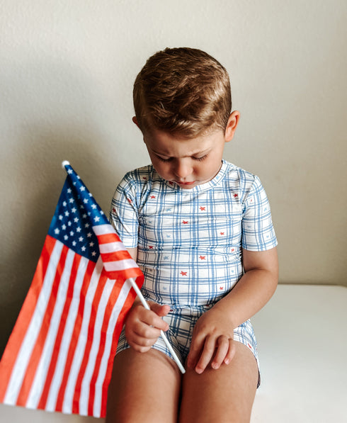 stars-gingham-2pc-bamboo-pajamas- at Sophia's Style-3